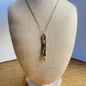 Chan Luu 14k gold plated and Diamond Pendant Necklace